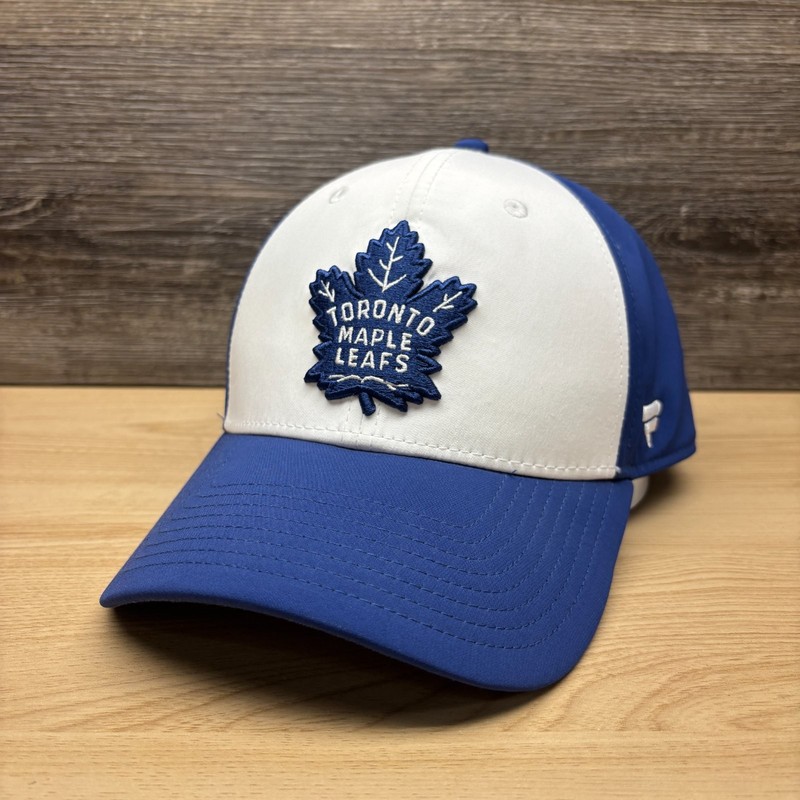 Toronto Maple Leafs Hat Cap Flex Fit M/L Blue White NHL Hockey Fanatics Ontario
