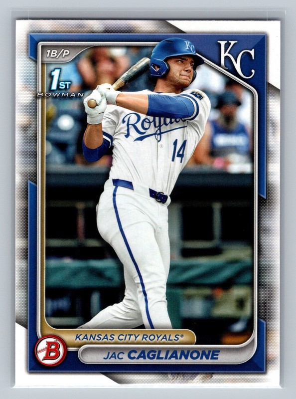 Jac Caglianone 2024 Bowman Draft Paper 1st Bowman #BD-8 Royals Super Prospect🔥