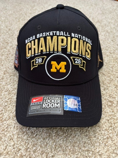 Michigan Jordan 2026 NCAA Men’s Basketball National Champions Locker Room Hat