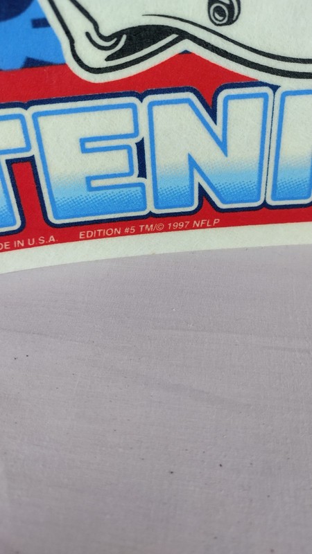 Houston Oilers/Tenn Titans NFL Football 1997 Pennant Banner Flag Vintage 30x11.5 gallery