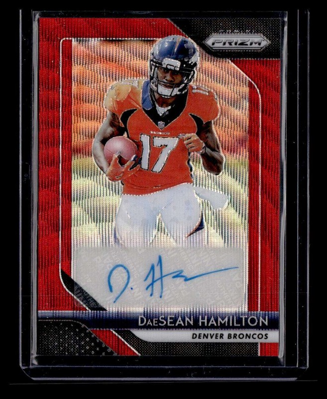 DaeSean Hamilton 2018 Panini Prizm Rookie Red Wave Prizm #DSH Auto #/199