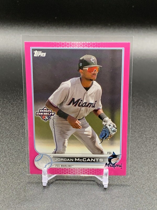 2022 Topps Pro Debut Jordan McCants PD-116 Fuchsia /199 | Miami Marlins
