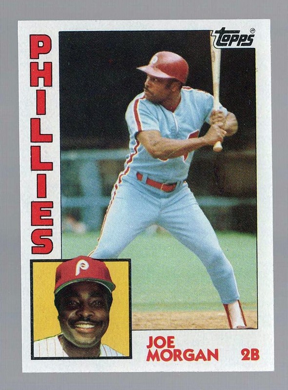 1984 Topps #210 Joe Morgan Phillies HOF