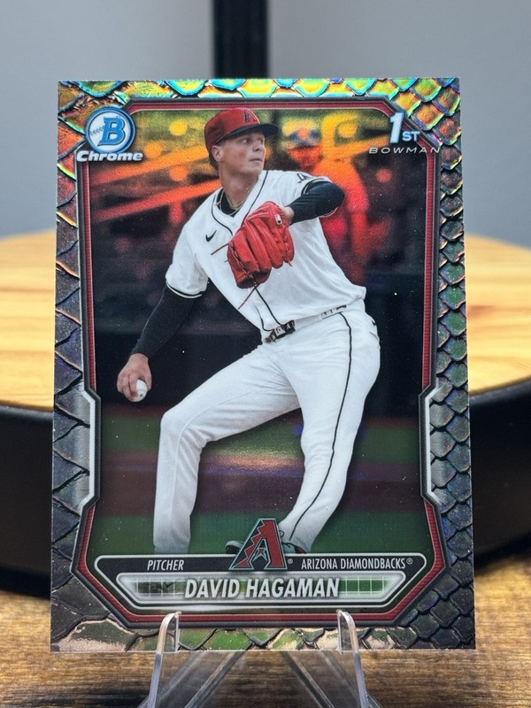 2026 Bowman Chrome #BCP-84 David Hagaman 1st Reptilian Refractor Diamondbacks