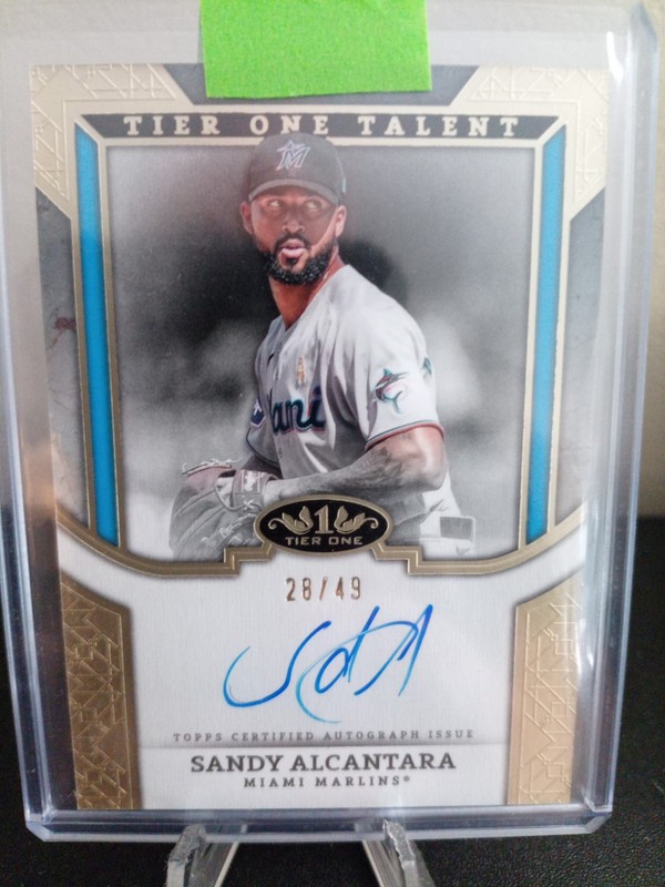 2024 Topps Tier One – Prime Performers Autographs Sandy Alcantara #PPA-SA /99