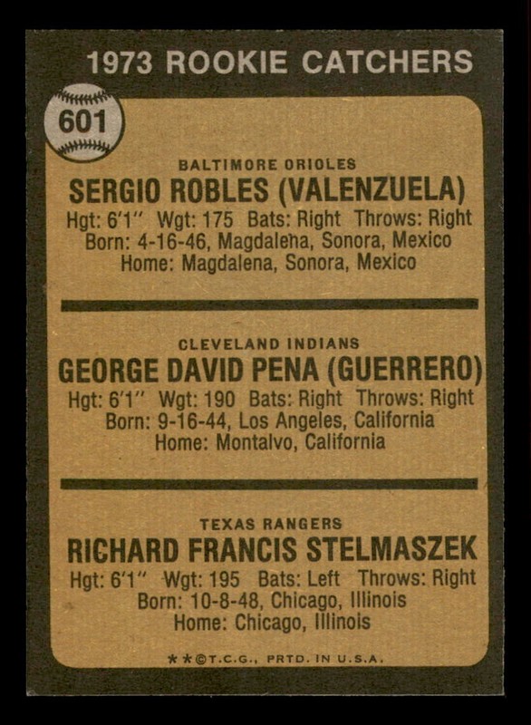 1973 Topps Baseball #601 Rookie Catchers EX/MT *d6 gallery