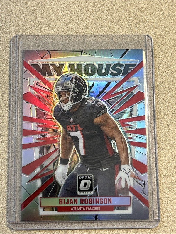 🔥2023 Panini Donruss Optic My House Holo Bijan Robinson #4 Silver Prizm (RC)🔥