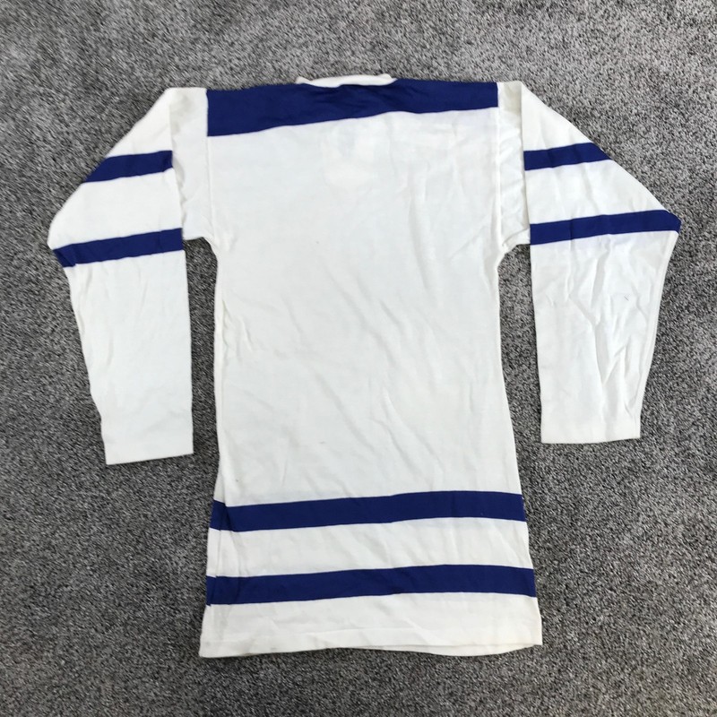 Vintage Hockey Jersey Extra Small White Blue Lace Up Toronto Maple Leafs Colors gallery