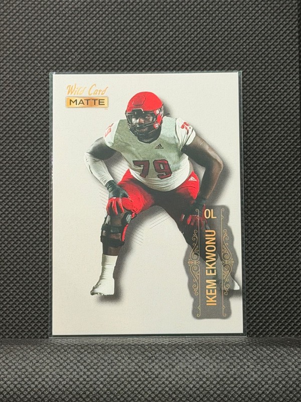 2022 Wild Card Matte Football – Ikem Ekwonu #MB-50