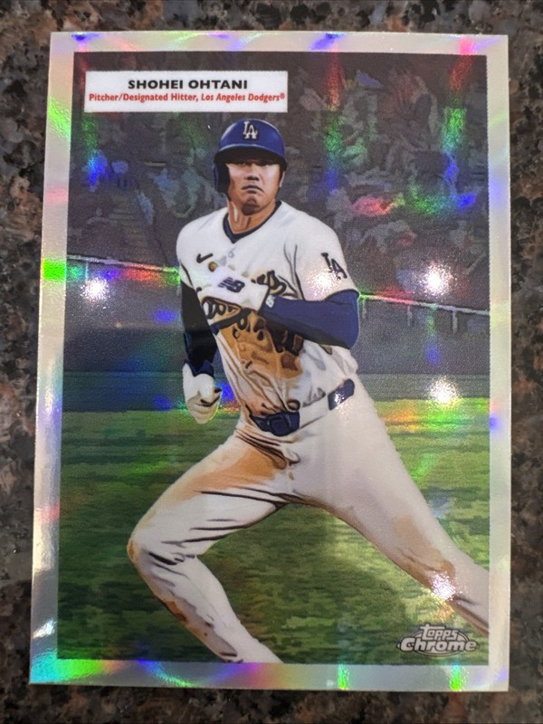 2025 Topps Chrome Platinum Shohei Ohtani Koufax 1955 Topps Doubleheader 55DH-1