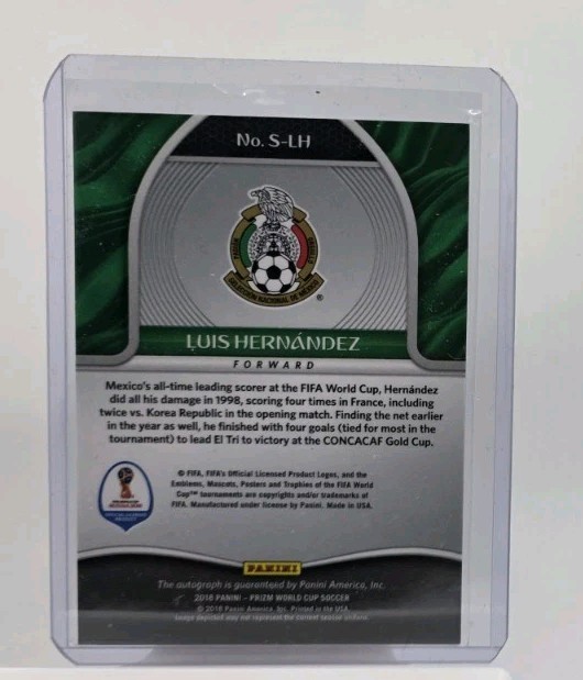 2018 Panini Prizm World Cup Russia, Luis Hernandez Mexico Autograph #S-LH gallery