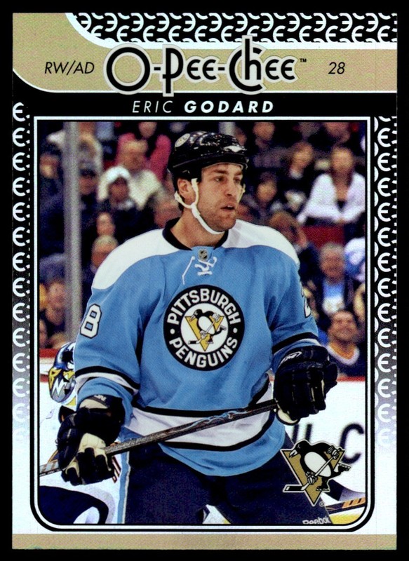 2009-10 O-Pee-Chee RAINBOW FOIL Eric Godard Pittsburgh Penguins #34