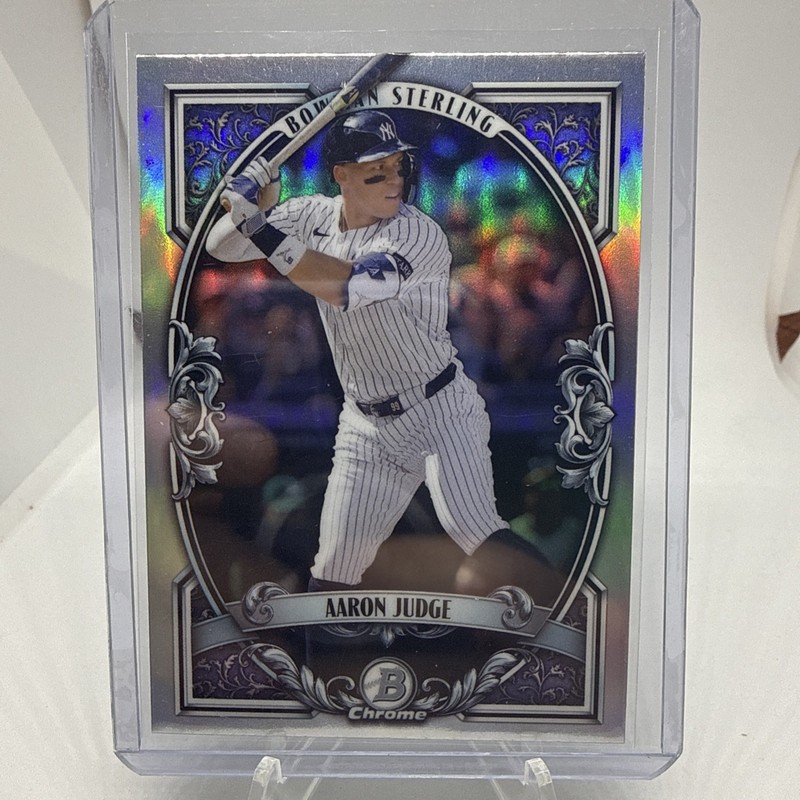 2026 Bowman Chrome Aaron Judge Sterling. Card No. BST-4.