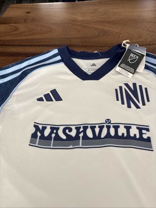 Nashville SC Archive 3rd Kit Jersey Youth MEDIUM 10/12Y Adidas Retails $80 NWT gallery