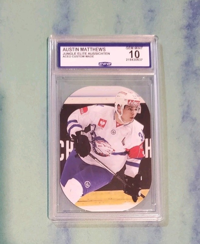 Graded Gem 💎 Mint 10 Junge Elite Swiss Die Cut 2016 AUSTON MATTHEWS