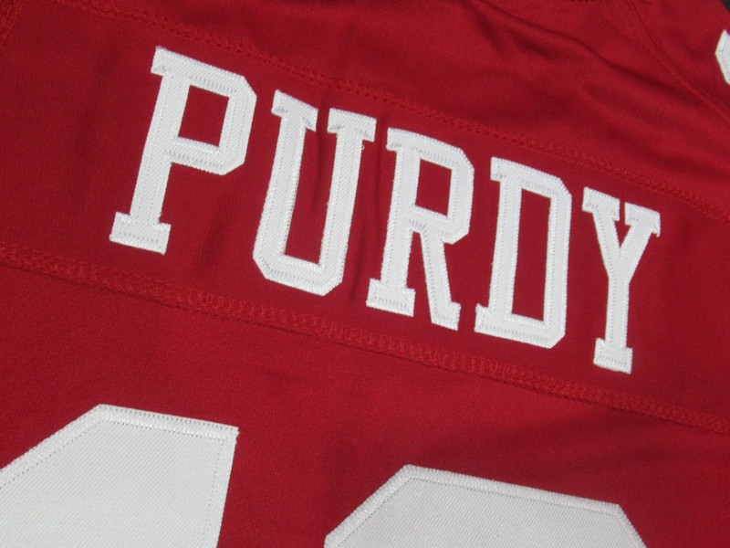 Brock Purdy #13 San Francisco 49ers 2025-26 Captains Patch Mens Jersey Red gallery