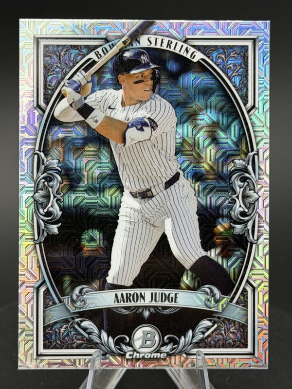 Aaron Judge 2026 Bowman Chrome #BST-4 Bowman Sterling – Mojo Refractor – Yankees