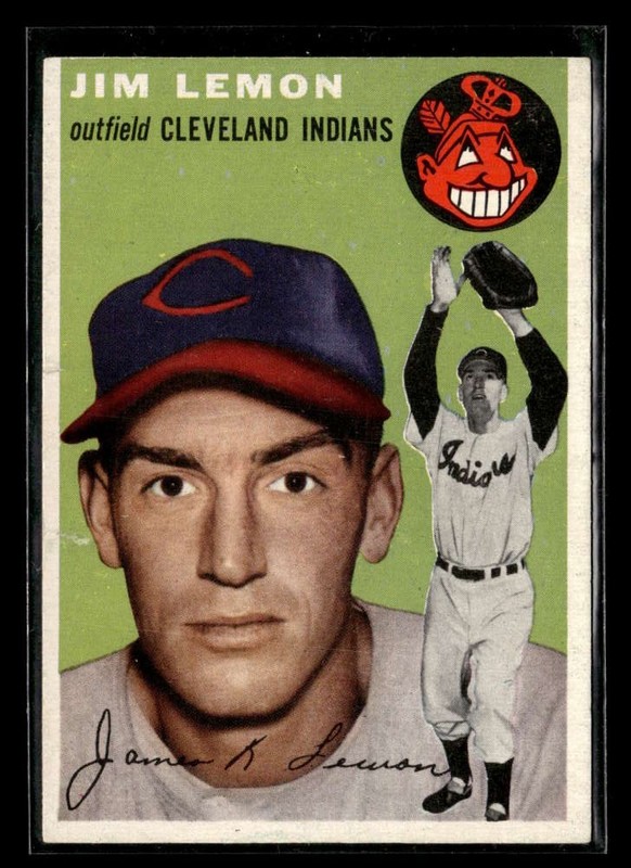 1954 Topps Jim Lemon #103 Rookie Cleveland Indians VG/VGEX VC1022