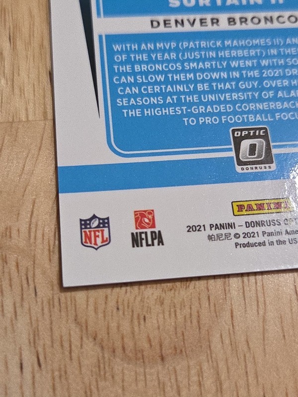 2021 Donruss Optic PATRICK SURTAIN II Holo Variation #244 Rated Rookie Denver SP gallery