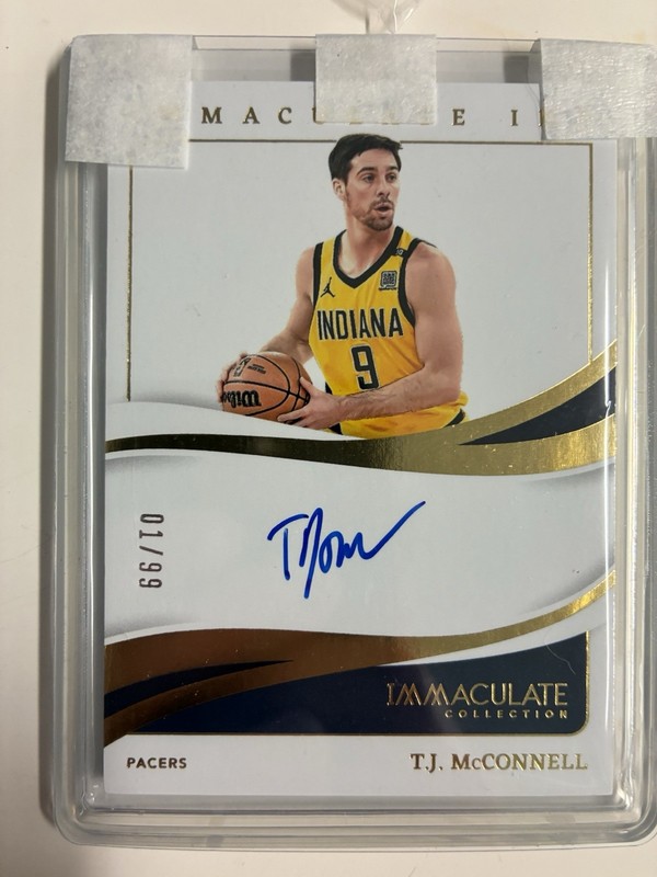 T.j. McConnell Immaculate On Card Autograph First Print 1/99
