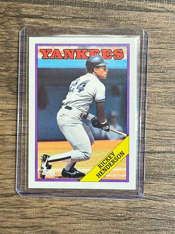 1988 Topps – Rickey Henderson #60 – Yankees HOF