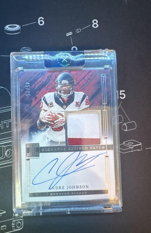 2024 Panini Impeccable – Elégance Retired Patch Auto Andre Johnson #ERA-AJN /75