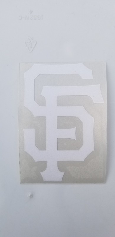 San Francisco Giants SF logo 3″ Orange Black White Vinyl Decal Truck Car Window