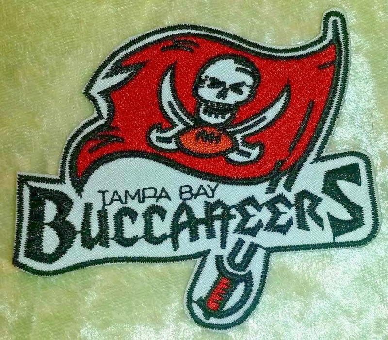 Tampa Bay Buccaneers 3″ Iron On Embroidered Patch ~ USA Seller!