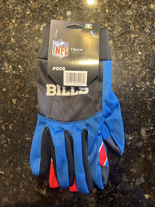 Buffalo Bills Red/White/Blue Texting Gloves NEW One Size Fits Most FOCO