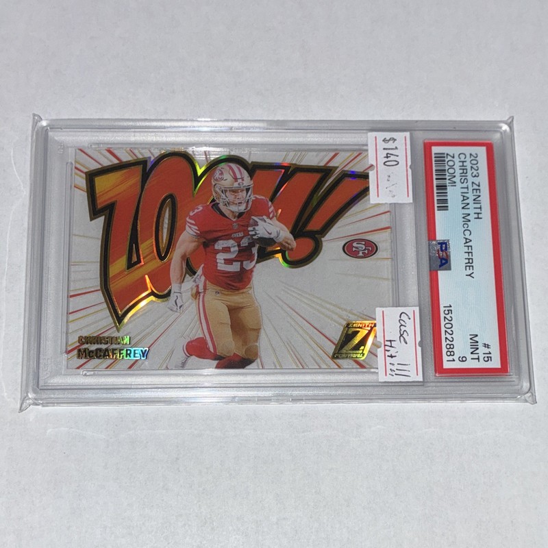 Panini 2023 Zenith Zoom! #15 Christian McCaffrey 49ers PSA Graded