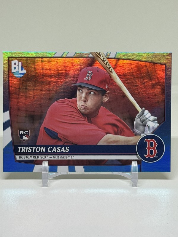 2023 Topps Big League Triston Casas RC Rare Blue Foil #256 Boston Red Sox