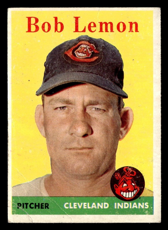 1958 Topps BOB LEMON #2 GD Cleveland Indians HOF