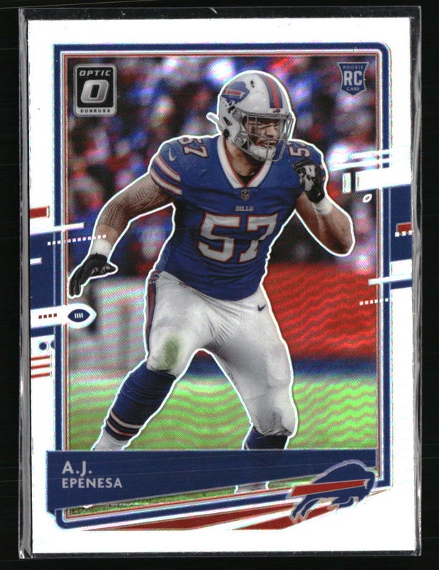A.J. Epenesa 2020 Donruss Optic #112 Football Card Iowa Hawkeyes
