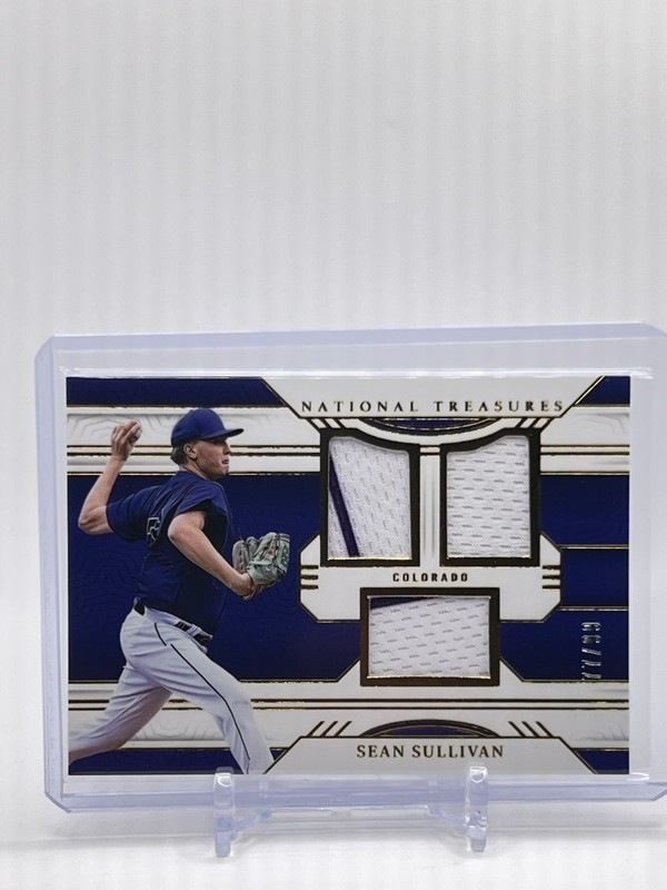 2024 Panini National Treasures Game Gear Swatches Trio 77/99 Sean Sullivan