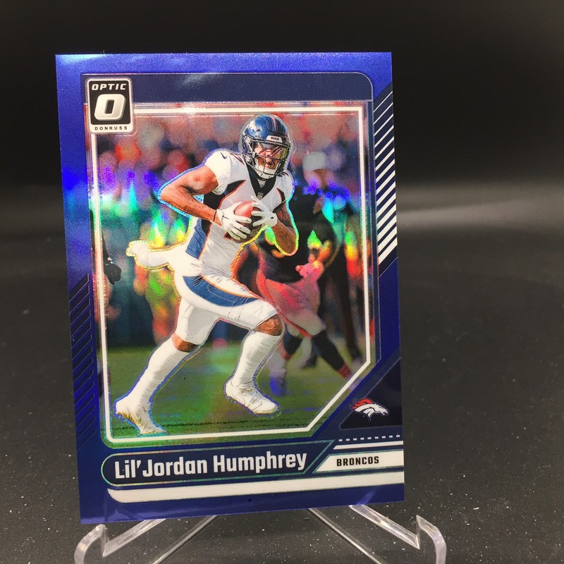 Lil’Jordan Humphrey 2024 Donruss Optic Blue 60 #/199 Denver Broncos