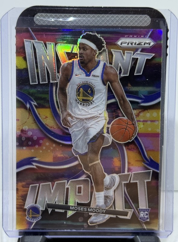 2021-22 Panini Prizm Instant Impact Moses Moody RC Rookie Card Silver Prizm #24