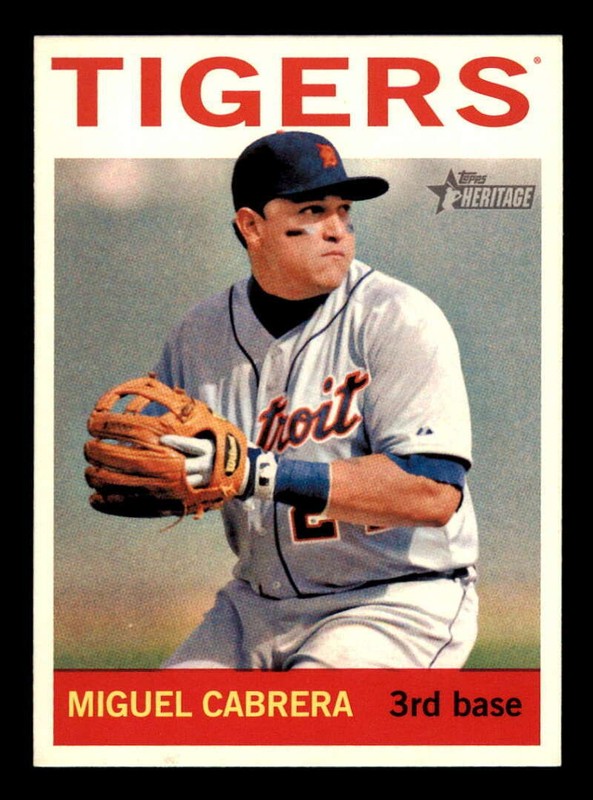 2013 Topps Heritage (Action) Image Variation #426 Miguel Cabrera Tigers SP c
