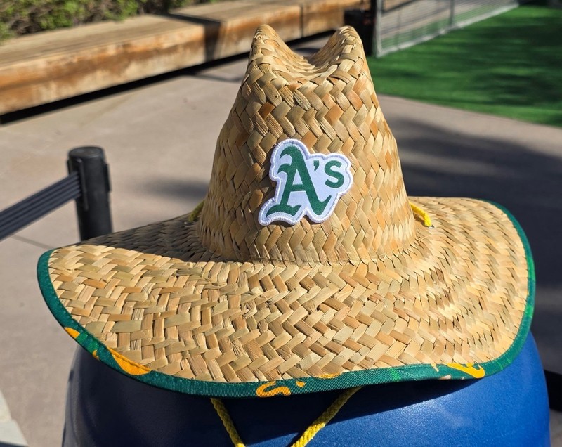 A’s SGA Sun Straw Hat 6/10/2026 Athletics Las Vegas Sacramento Oakland Cap Brown