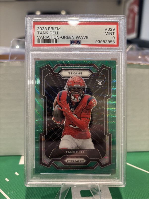 2023 Panini Prizm – Rookie Variation Tank Dell #329 Green Wave Prizm (RC)