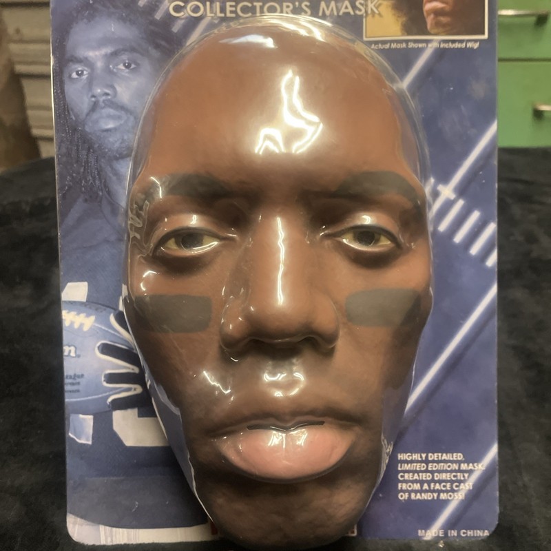 NFL Randy Moss Mask Life Like With Afro