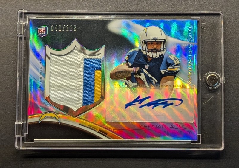 KEENAN ALLEN Rookie Auto 2013 Topps Platinum Black Refractor SP /125 RC