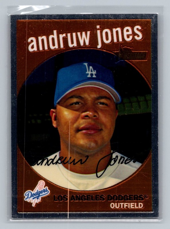 ANDRUW JONES 2008 TOPPS HERITAGE CHROME #C181 /1959