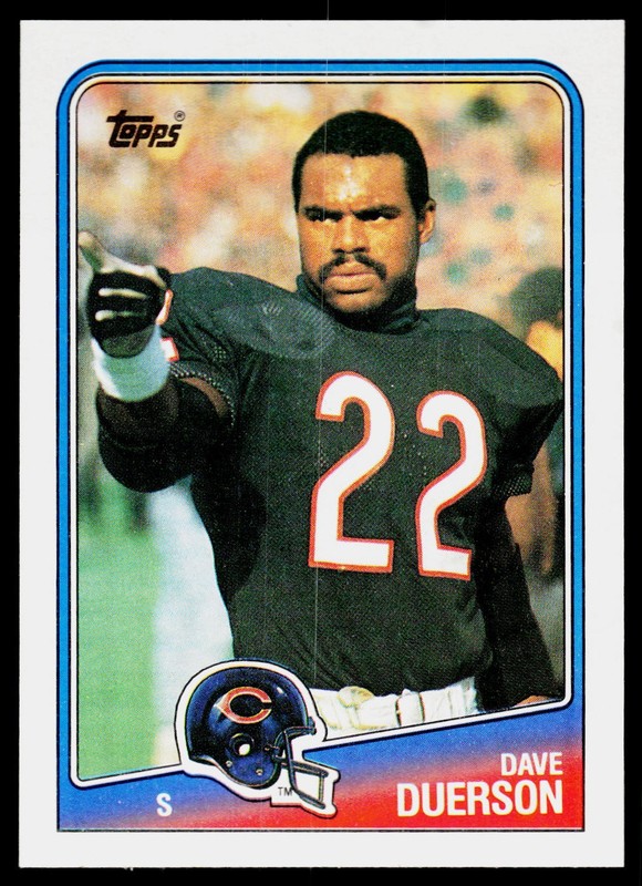 Dave Duerson, 1988 Topps, #84, Chicago Bears,