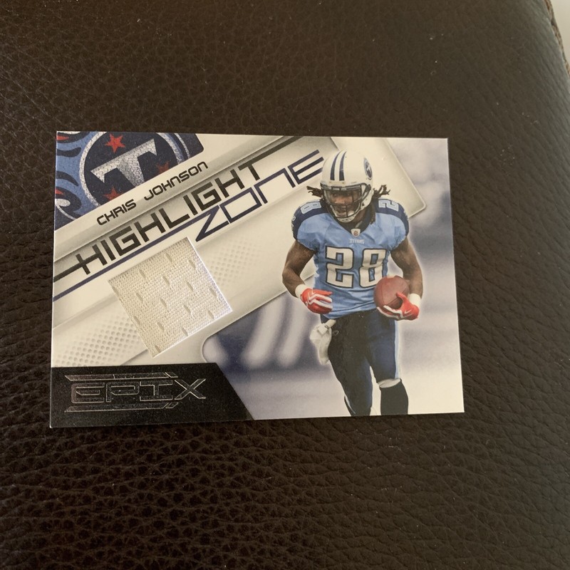 2010 Panini Epix Highlight Zone Materials 053/200 Chris Johnson #2