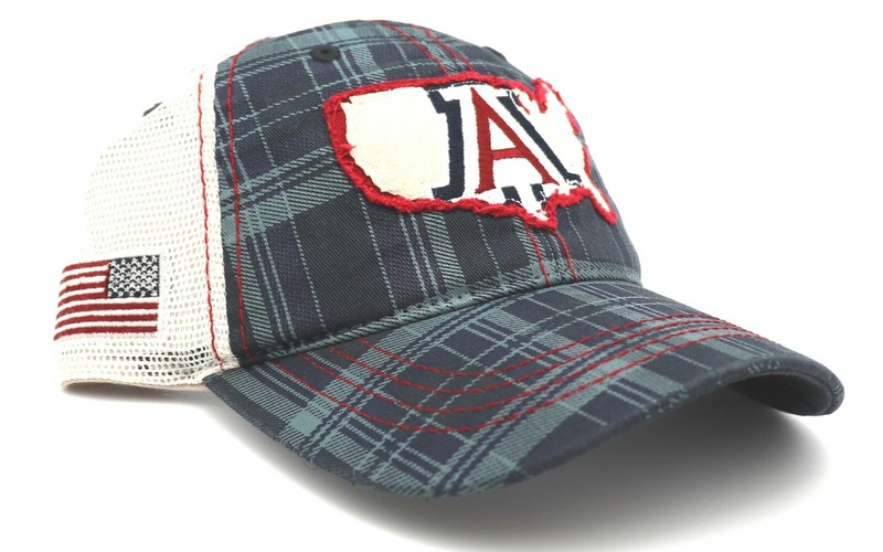 Arizona Wildcats UofA New Zephyr USA Plaid Blue Red White Mesh Dad Era Hat Cap gallery