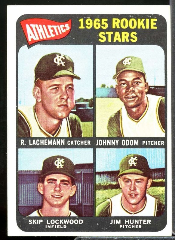 Rookie Star/ Lachemann RC/Odom RC/Hunter RC/Skip Lockwood RC SP 1965 Topps #526