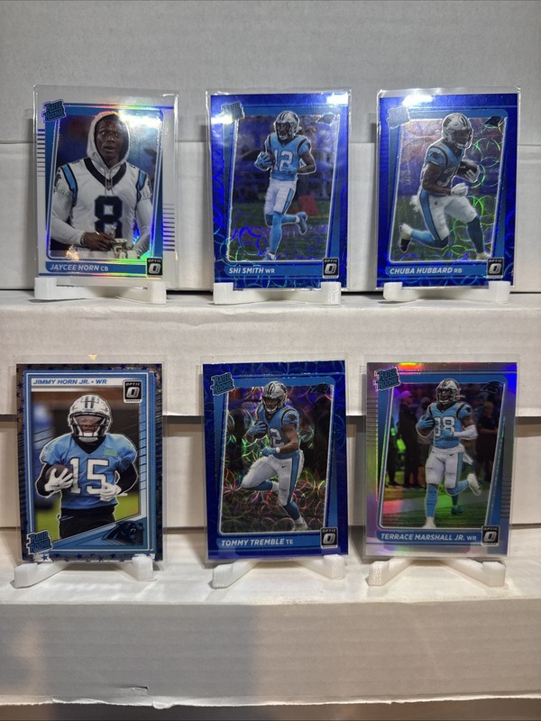 Panthers Lot (6)- Donruss Optic Rated Rookie Variation – All cards shown