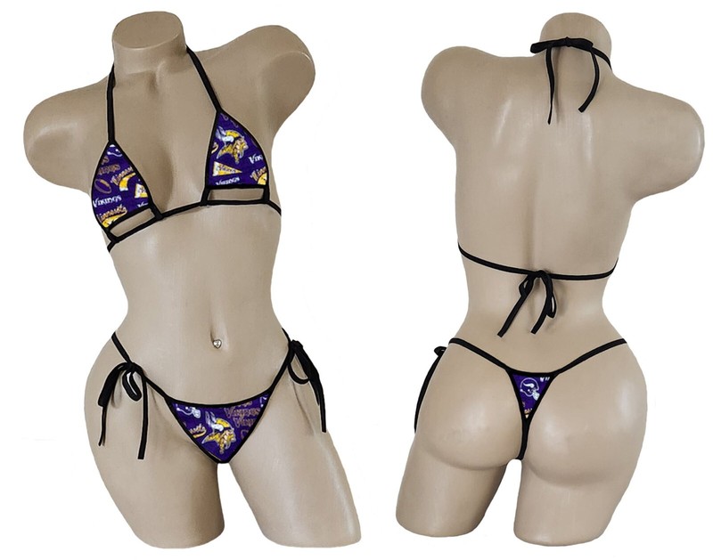 Minnesota Vikings MICRO Bikini – ONE SIZE – Please Read Desc! – Made to Order