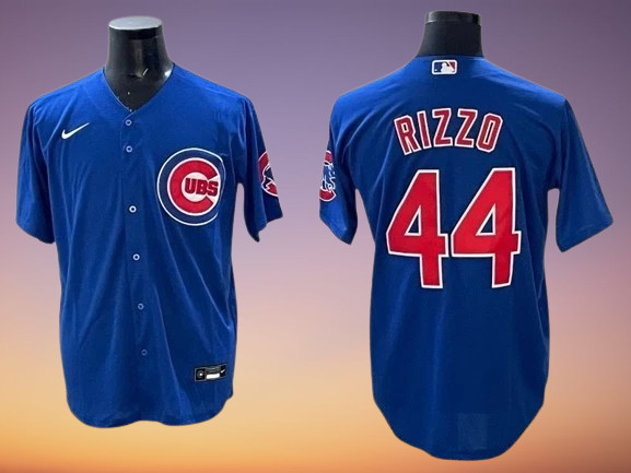 Chicago Cubs – Anthony Rizzo #44 Blue Cool Base Stitched BL