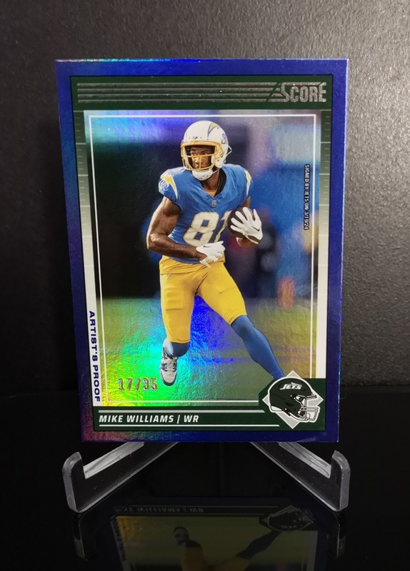 #’d/35 💥 MIKE WILLIAMS SP 2024 Panini Score Artist’s Proof Blue Holofoil #169